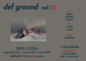def ground (HipHop) @ 函館 Club COCOA