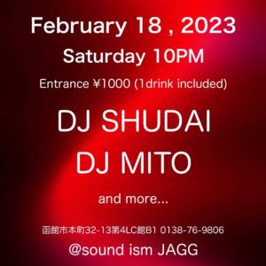 JAGG SATURDAY @ sound ism JAGG