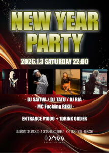 NEW YEAR PARTY @ sound ism JAGG