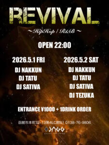 REVIVAL  〜HipHop / R&B〜 @ sound ism JAGG