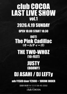 club COCOA LAST LIVE SHOW @ 函館club COCOA 